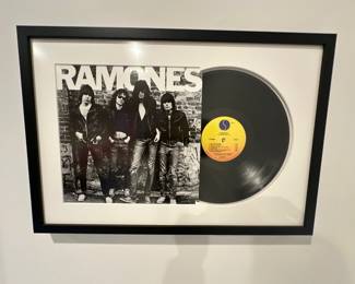 Ramones album framed