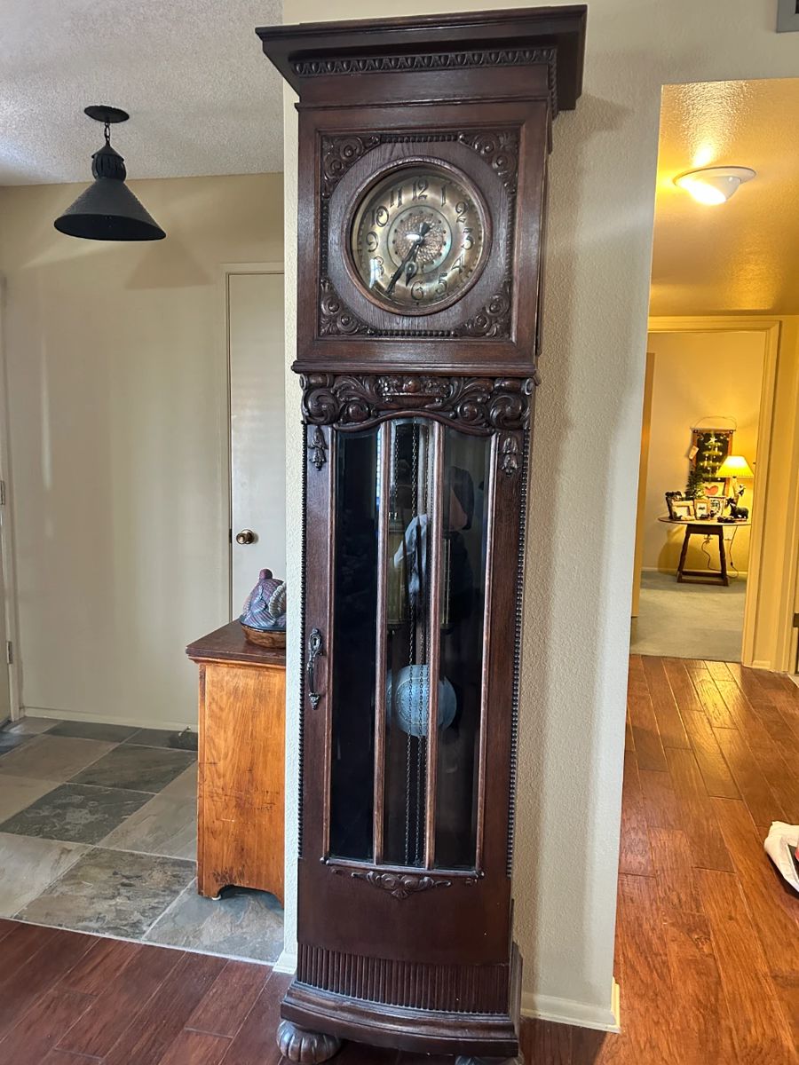 1880 Gustav Becker Universal Grandfather Clock