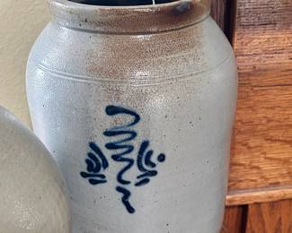Saltglaze Stoneware Jar - Double Sided