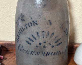 Hamilton & Jones Stoneware Crock