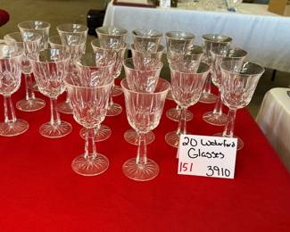 20 Waterford Glasses