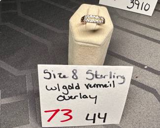 Sterling with Gold Vermeil