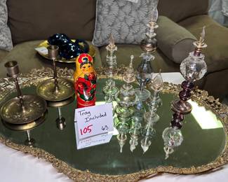 Decor and Mirrored Tray