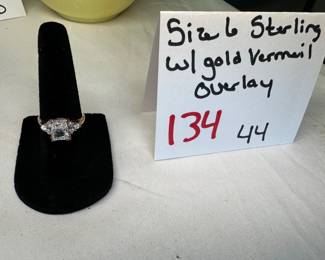 Sterling with Gold Vermeil