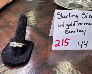 Sterling With Gold Vermeil