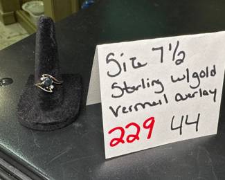 Sterling With Gold Vermeil