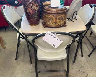 Card Table and 4 Chairs