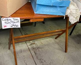 Folding Wooden Table