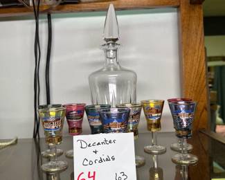 Decanter and Cordials