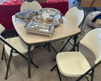 Card Table with 4 Chairs
