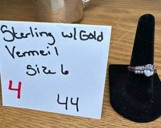 Sterling with Gold Vermeil