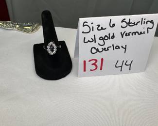 Sterling with Gold Vermeil