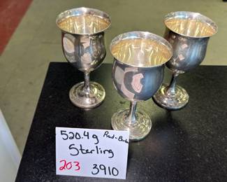 Sterling Goblets