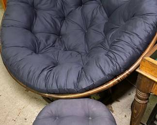 Disk Chair and Foot stool