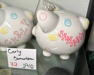 Carly and Samantha Piggy Banks