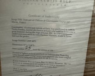 $4,500 - Limited Edition W/ Cert - VERY LARGE - William Curtis Rolf