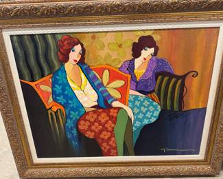 $8,500 - Tarkay - acrylic on canvas 