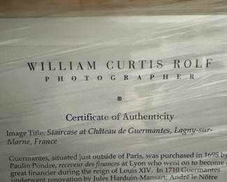 $4,500 - Limited Edition W/ Cert - VERY LARGE - William Curtis Rolf
