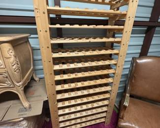 $50 - Wood Wine Rack 