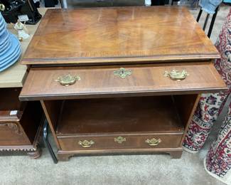Unique Entertainment Cabinet by Baker Furniture 