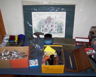 SILVER-PLATE FLATWARE & MISC.