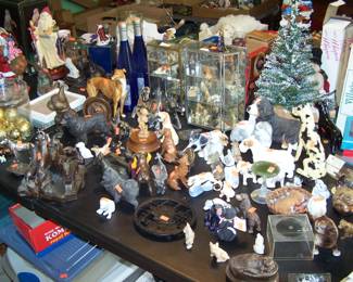 SOME OF THE DOG FIGURINES