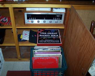 RECORDS & MARANTZ RECEIVER