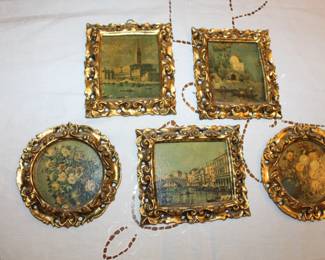 Art Deco small textured Framed Art