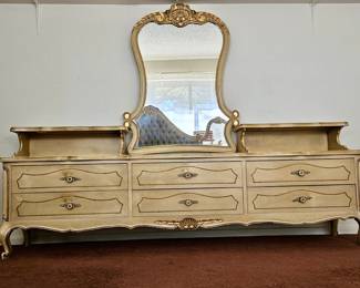 French Provincial Dresser w/ Mirror
