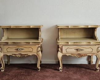 Pair of Vintage French Provincial Nightstands