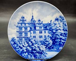 Wolfsburg, Germany Blue & White Souvenir Plate