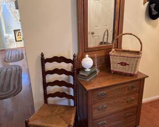 Eastlake dresser with mirror 