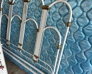 Full bed, box spring, and mattress