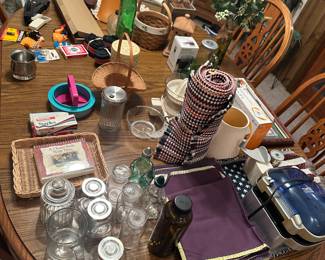 jars and kitchen gadgets