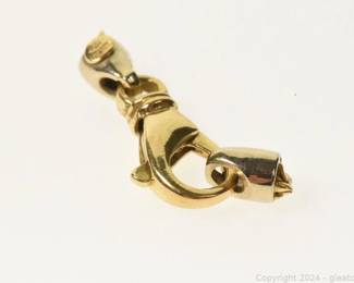 18kt Yellow Gold Lobster Clasp and Tabs 2pt3 Grams