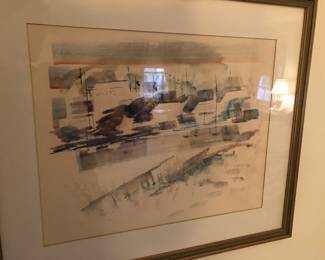 Watercolor signed Birdsey
