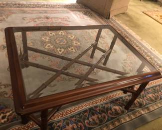 Faux Bamboo Style Coffee Table
