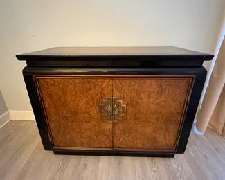 Century Furniture Asian inspired burlwood cabinet 40"W x 19"D x 31"H - $300       Text Joanne at 708-890-4890 to schedule your appointment now!