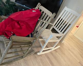 Wood colored chair is sold