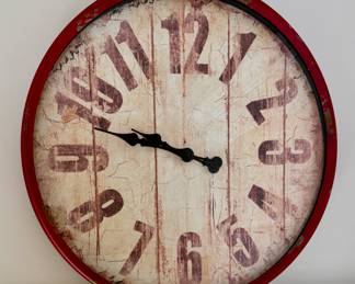 Cooper Distressed Aged Wall Clock