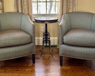 (2) Arhaus Furniture Giles Armchairs