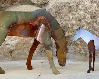 Recycled Metal Horses