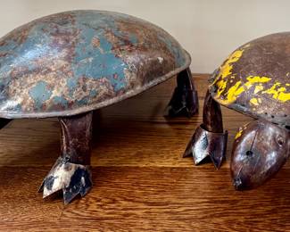 Reclaimed Metal Turtles