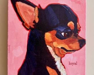 Chihuahua Stretched Canvas Print