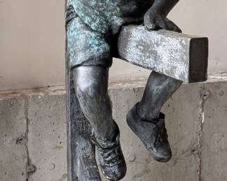 Bronze "Boy with Frog" Fountain