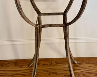 Uttermost Side Table - reclaimed wood top, iron base