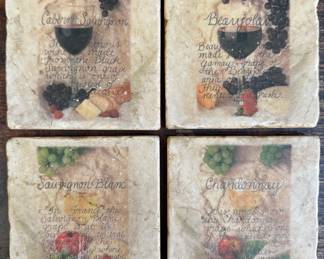 (4) Wine Coasters