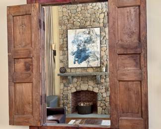 Arhaus Furniture Antique Shuttered Window Mirrors