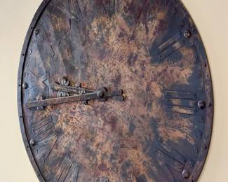 Arhaus Furniture Iron Wall Clock