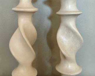 Hand Carved Besmo Candlesticks (Kenya)